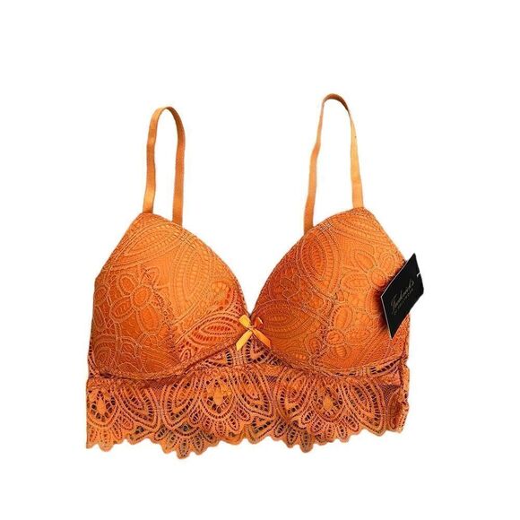 Frederick’s of Hollywood Haley All Over Lace Bralette Desert Sun NWT L - Picture 5 of 6